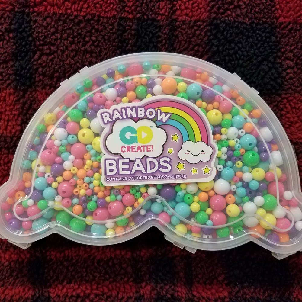 GO CREATE Rainbow Beads 198g - pastels
